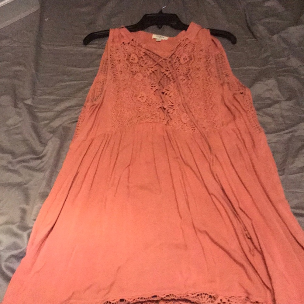 Mauve  colored lace dress